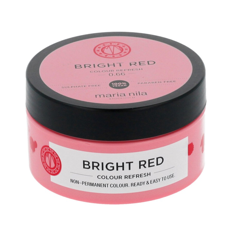 New Maria Nila Maria Nila Colour Refresh Haarmaske Mit Farbpigmenten Bright Red 100 Ml