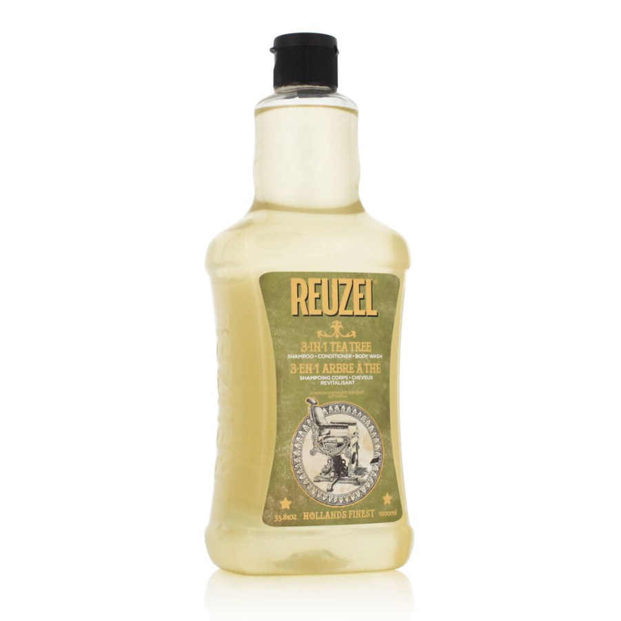 New REUZEL Reuzel 3-In-1 Tea Tree Shampoo Conditioner Body Wash 1000 Ml