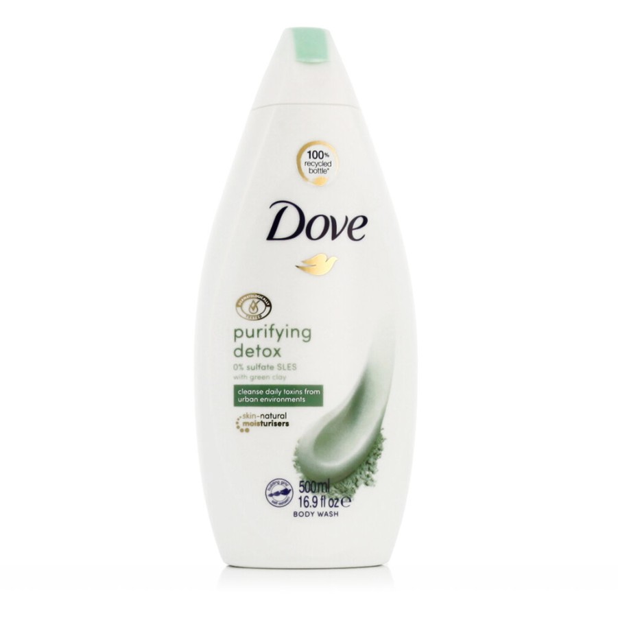 New Dove Dove Purifying Detox Green Clay Body Wash 500 Ml