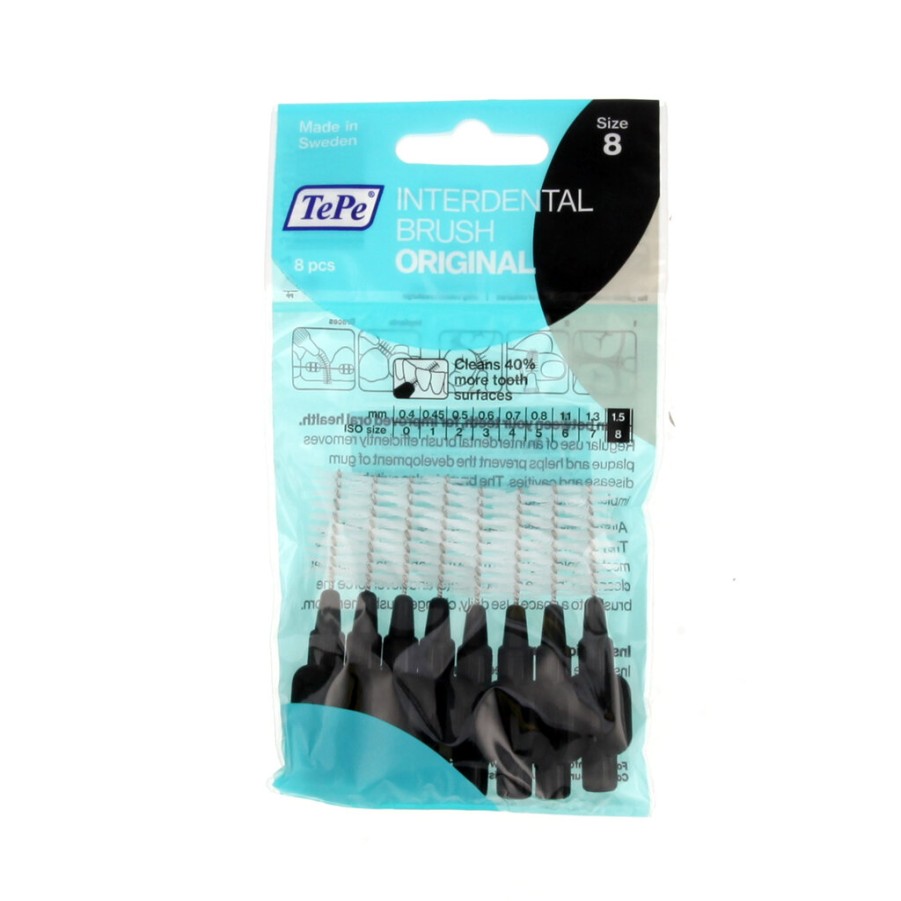 Online TePe Tepe Original Interdentalbursten 8 Schwarz (1,5 Mm) 8 St.