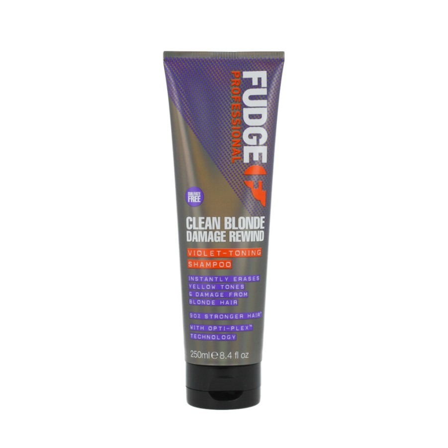 Clearance Fudge Fudge Clean Blonde Damage Rewind Violet-Toning Shampoo 250 Ml