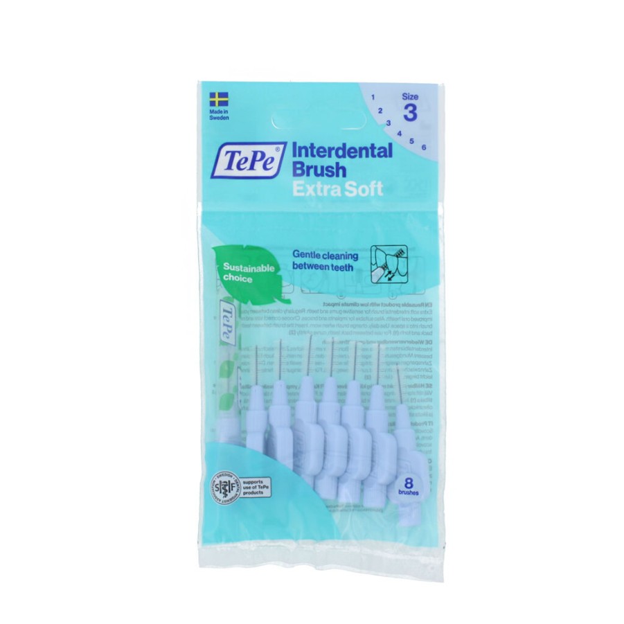 Hot TePe Tepe Extra Soft Interdentalbursten 3 Blau (0,6 Mm) 8 St.