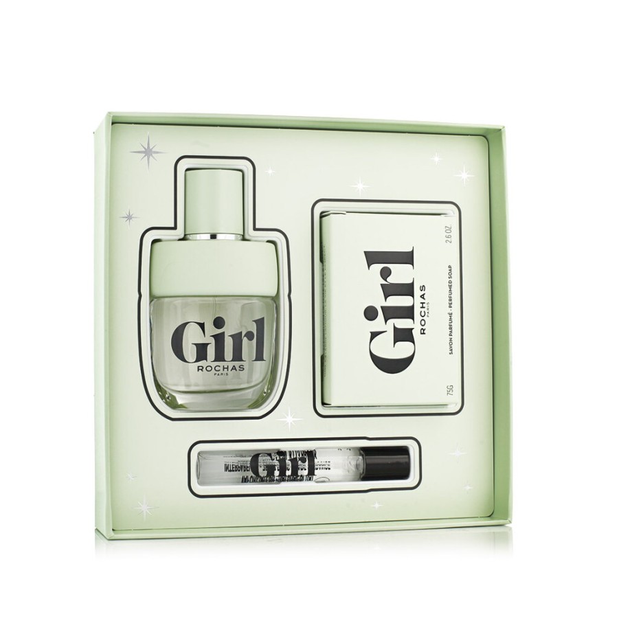 Hot Rochas Rochas Girl Edt 60 Ml + Edt Mini 7,5 Ml + Feste Seife 75 G (Woman)