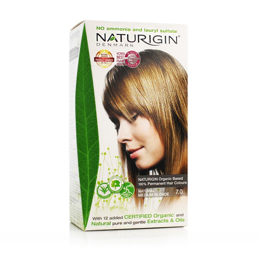 Hot Naturigin Naturigin Permanent Hair Colours (Natural Medium Blonde 7.0) 115 Ml