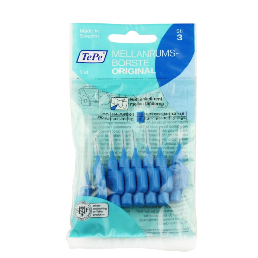 Hot TePe Tepe Original Interdentalbursten 3 Blau (0,6 Mm) 8 St.