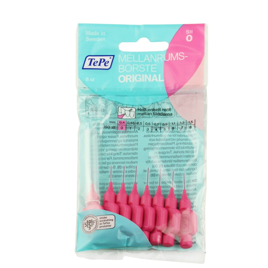 Wholesale TePe Tepe Original Interdentalbursten 0 Rosa (0,4 Mm) 8 St.