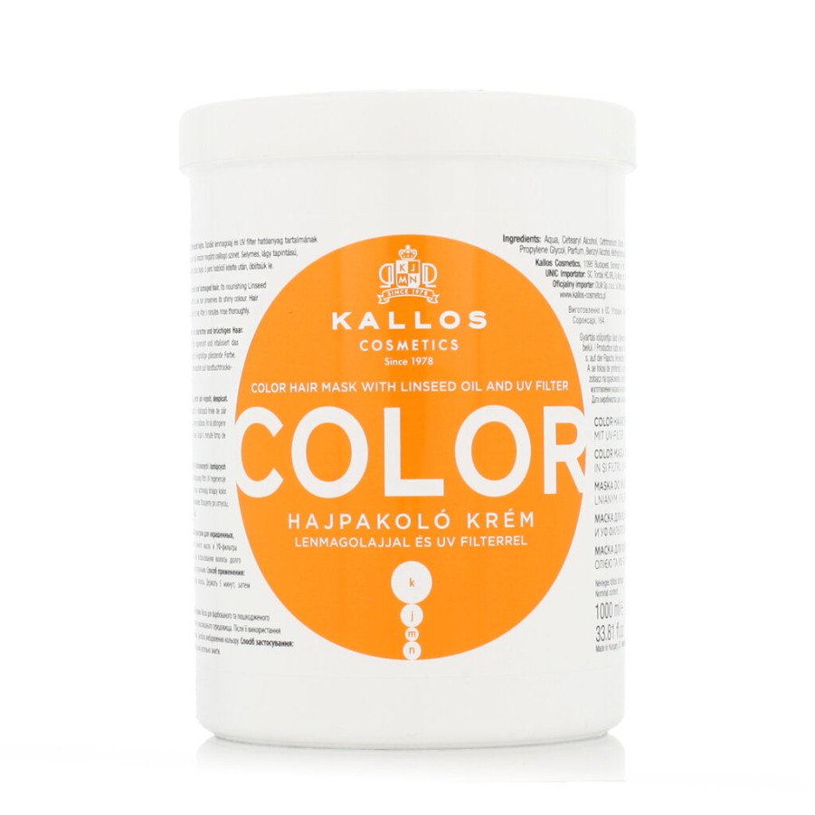 Online Kallos Cosmetics Kallos Color Hair Mask With Linseed Oil And Uv Filtr 1000 Ml