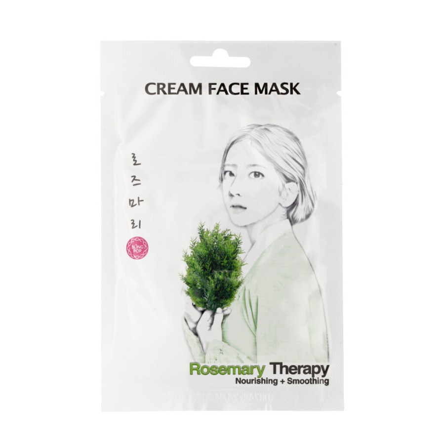 Hot Bling Pop Bling Pop Rosemary Therapy Nourishing & Smoothing Cream Face Mask 25 G