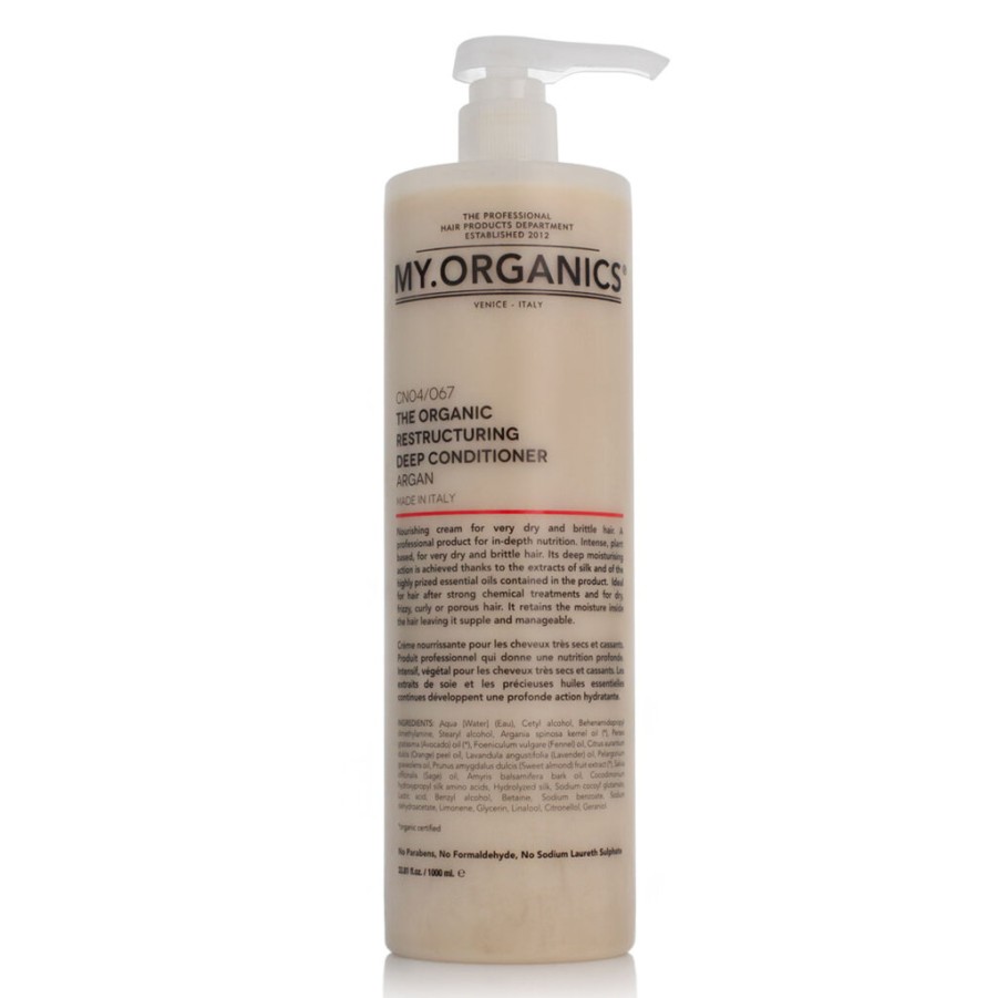 Clearance MY.ORGANICS My.Organics The Organic Restructuring Deep Conditioner Argan 1000 Ml