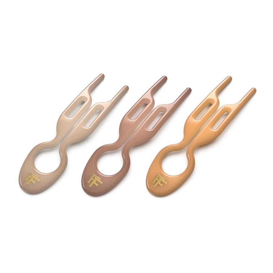 Online Fiona Franchimon Fiona Franchimon N 1 Hairpin Paris Collection (Satin Sand, Smooth Caramel, Soft Beige) 3 St.