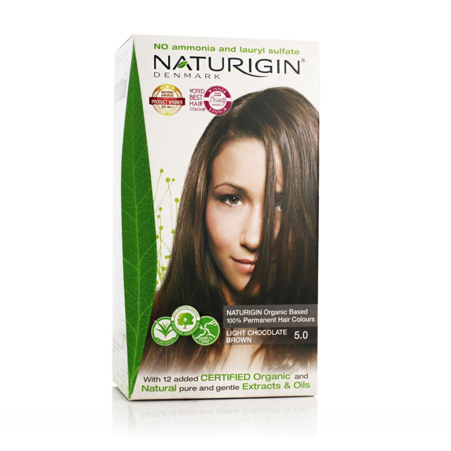 Clearance Naturigin Naturigin Permanent Hair Colours (Light Chocolate Brown 5.0) 115 Ml